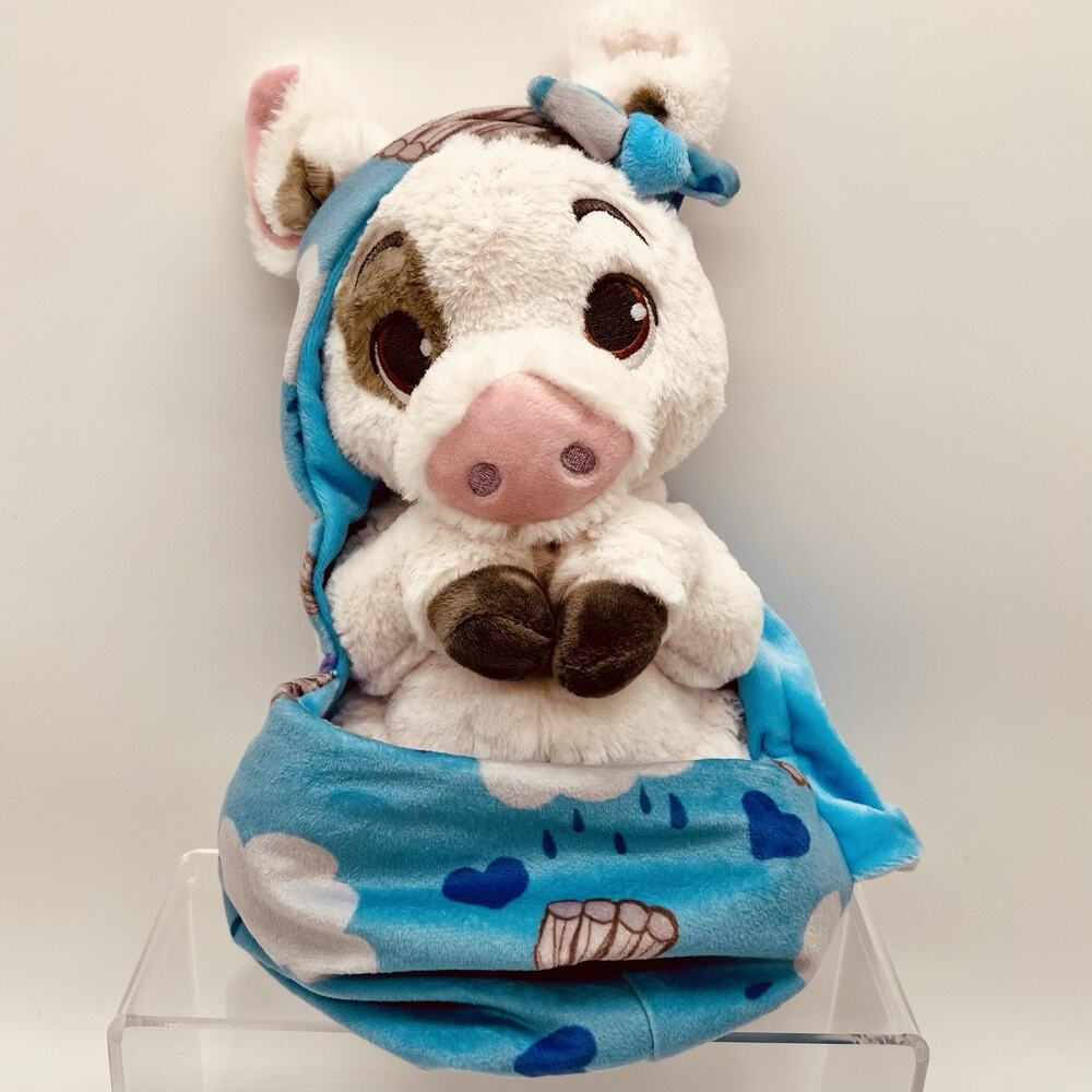 Disney Babies Pua Plush Blanket Pouch Moana 12” Pig Disney Store Stuffed Toy